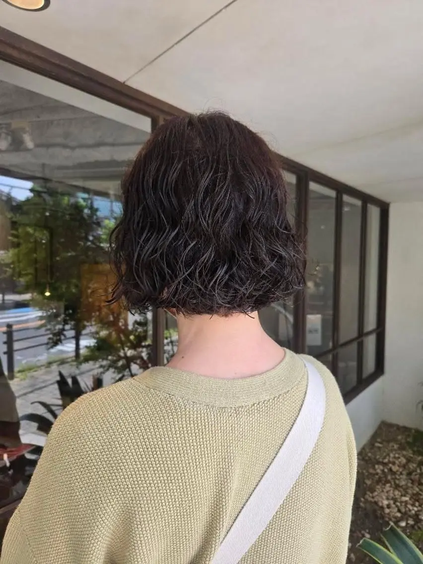 ショート パーマ カット パーマ 韓国好き🇰🇷 美容師MIKUのヘアスタイル