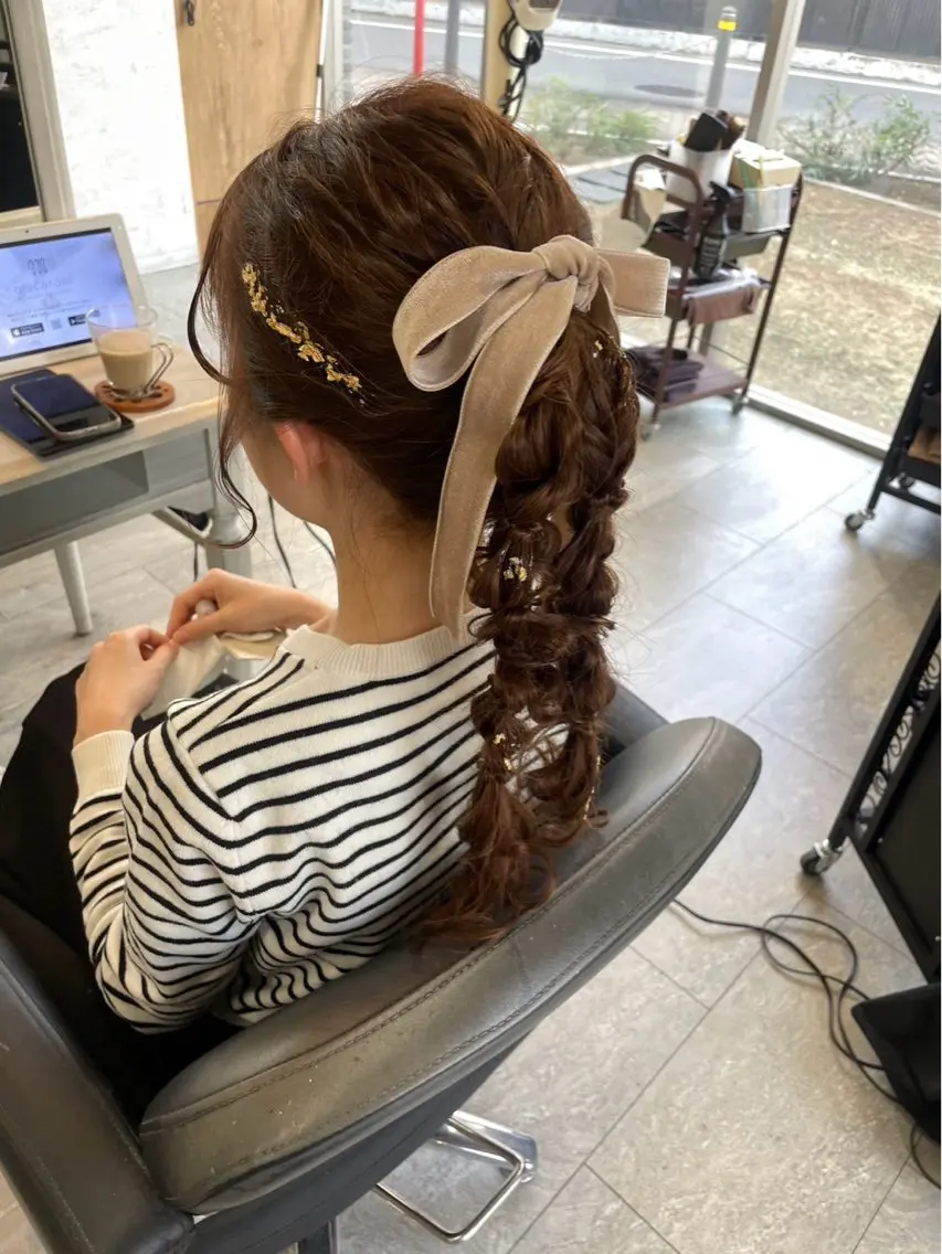 ロング ヘアアレンジ ヘアセット 美髪× ヘアセット✨Araiのヘアスタイル