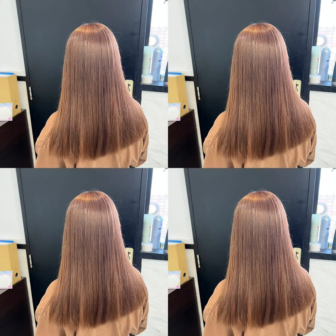 ミディアム カラー ブラウンカラー ミルクティーブラウン カット ヘアカラー トリートメント ✨レイヤー/髪質改善 /縮毛矯正✨ナカムラのヘアスタイル