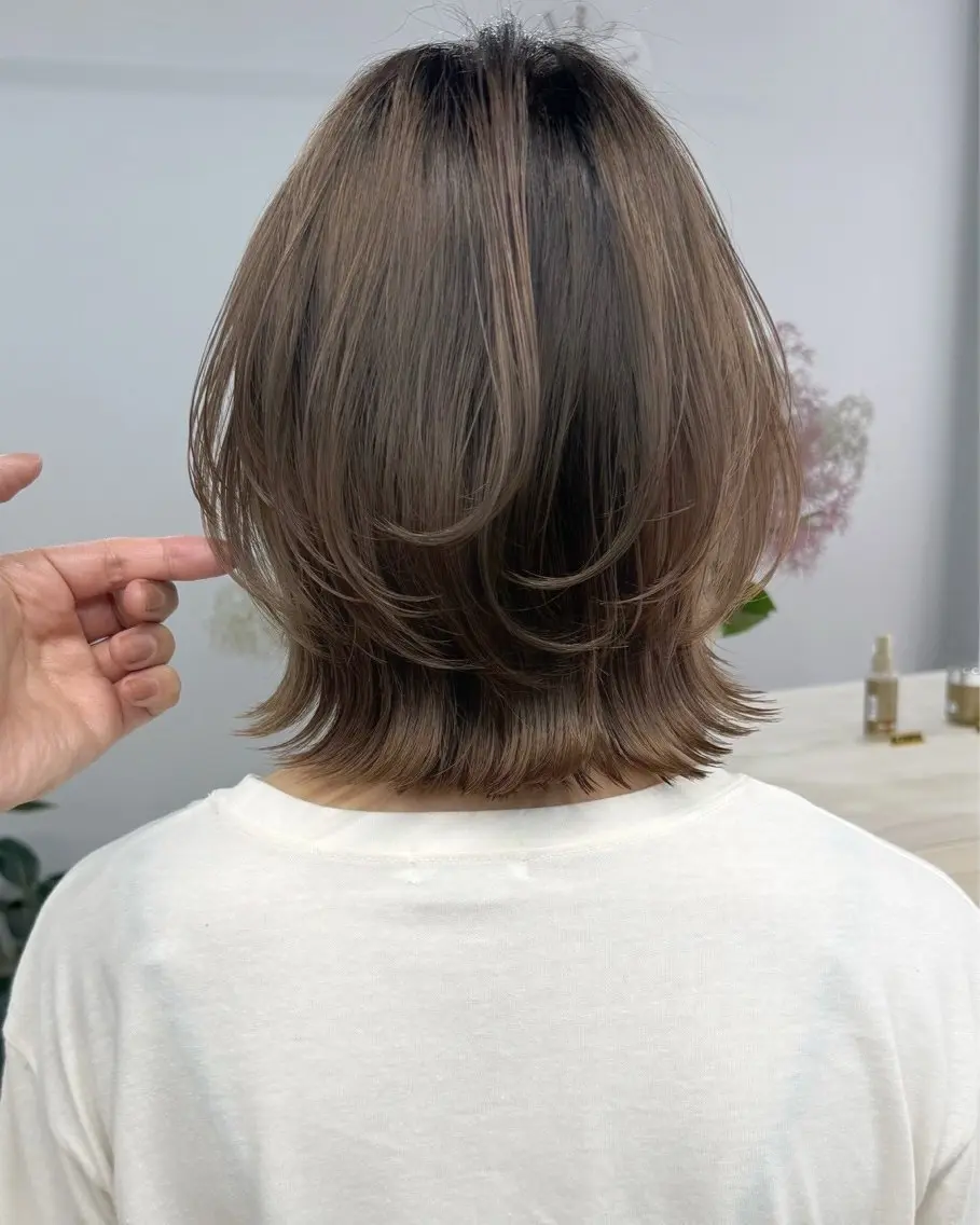 ショート カラー ヘアアレンジ ヘアカラー 🫧透明感カラー/ Wカラー🫧namiのヘアスタイル