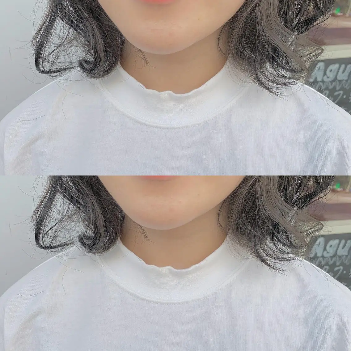ミディアム カラー ヘアアレンジ 中門 玲那のヘアスタイル