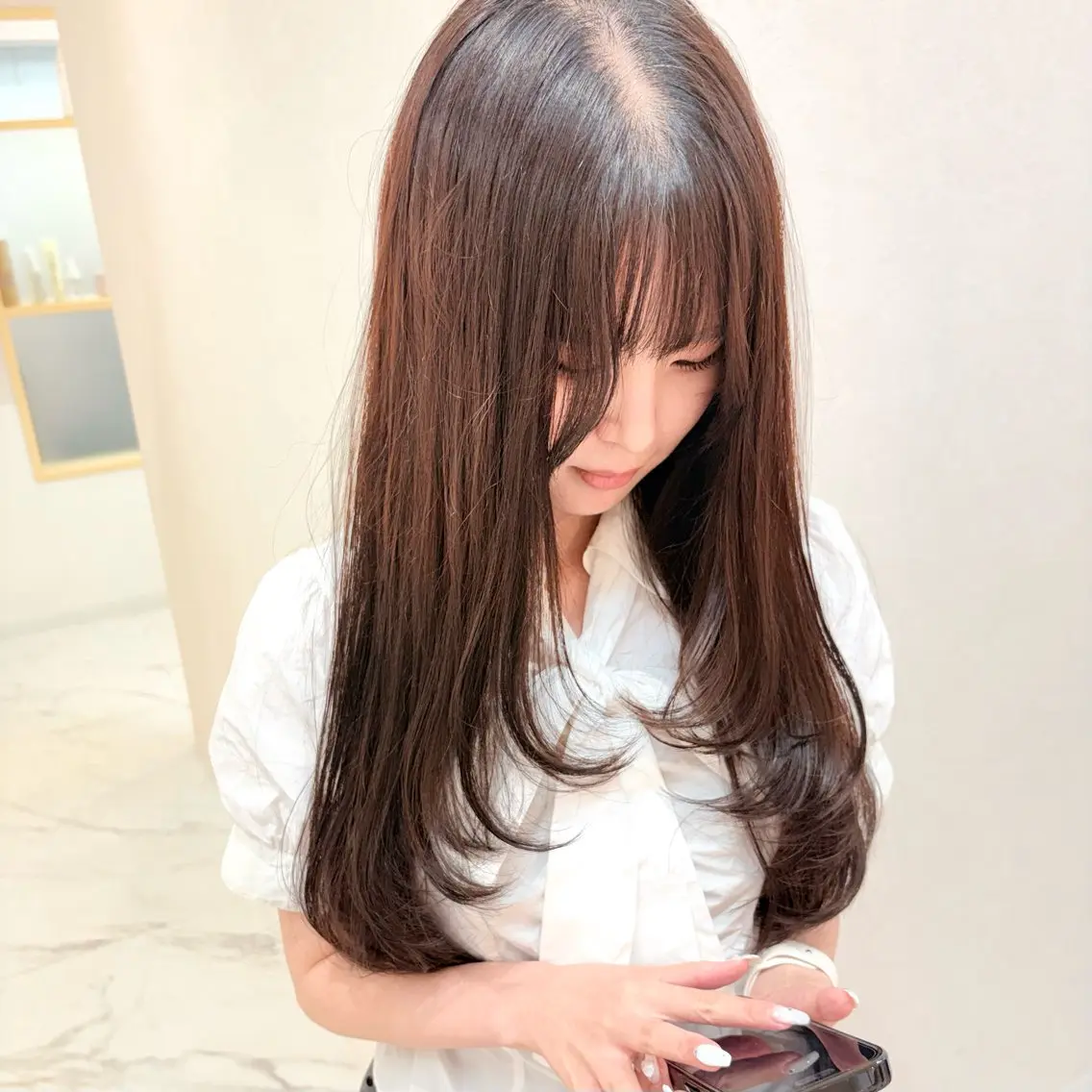 セミロング カラー カット ヘアカラー トリートメント 半個室/透明感カラー /SAKURAのヘアスタイル
