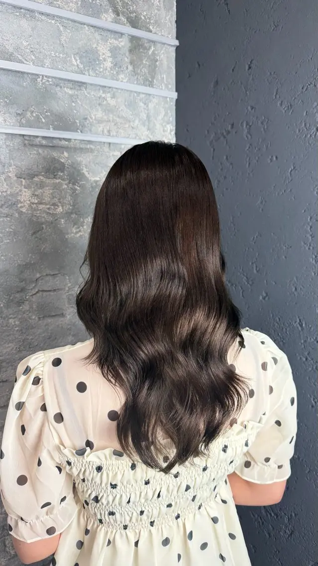セミロング カラー&縮毛矯正モデ ル募集NOA🩷✨のヘアスタイル