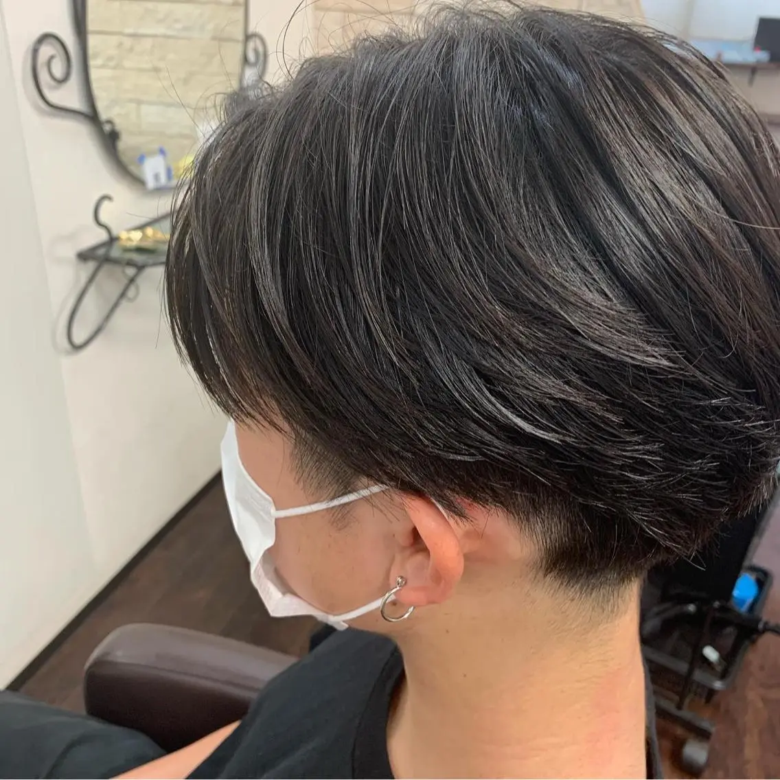 メンズ センターパート カット 田中 拓夢のヘアスタイル