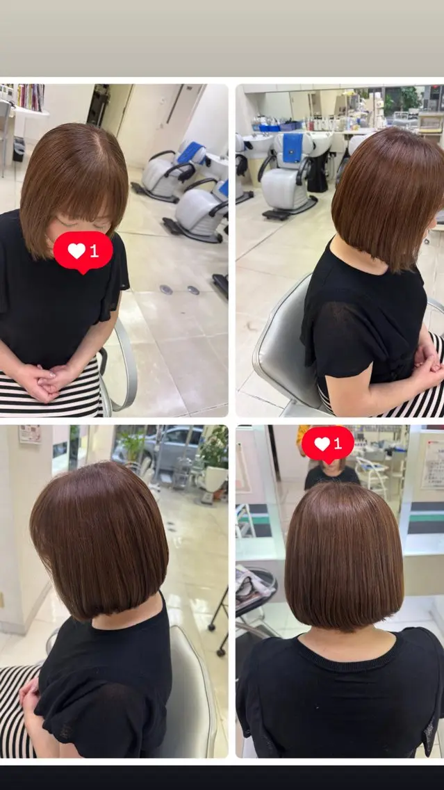 ミディアム トリートメント タカハシ リナのヘアスタイル
