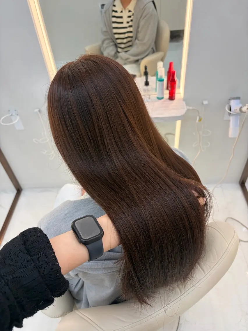 ロング カラー カット ヘアカラー トリートメント 透明感カラー/髪質改 善/京都/akaneのヘアスタイル