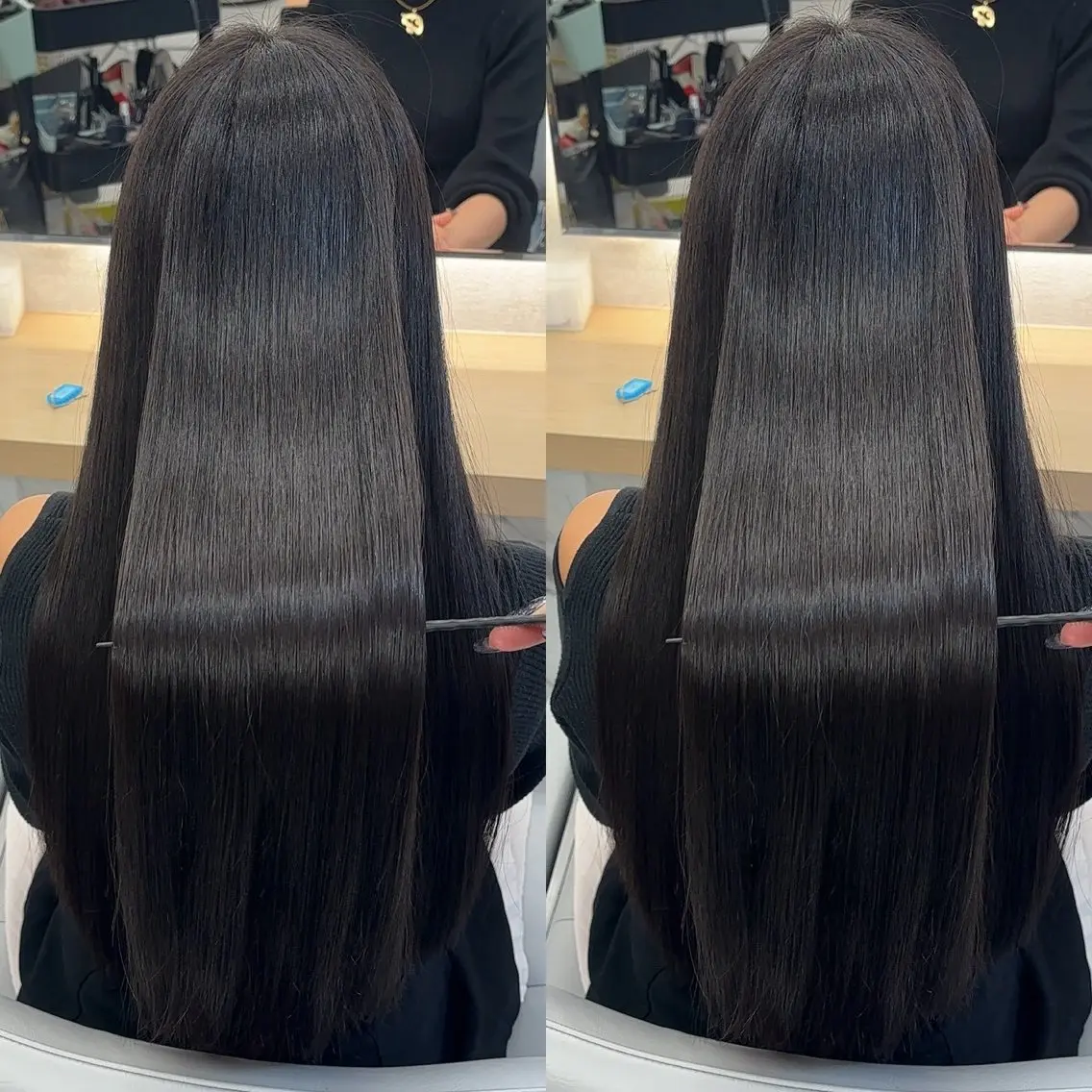 ロング カット ヘアカラー 縮毛矯正 トリートメント 飯田橋/髪質改善/ 縮毛矯正✨しゅんすけのヘアスタイル