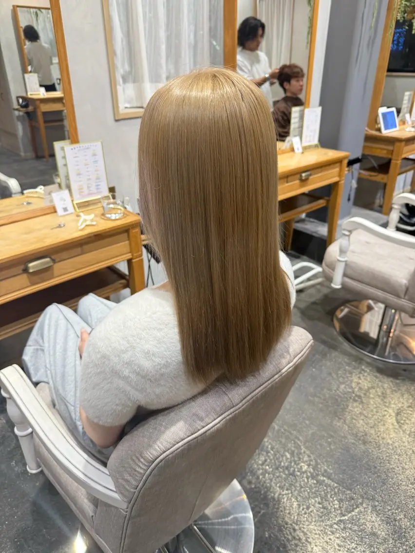 セミロング カラー 🎀✨吉井 結唯✨🎀のヘアスタイル