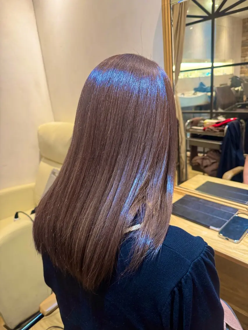 ロング カラー ヘアカラー トリートメント 💛似合わせ×艶髪 空陽💙のヘアスタイル
