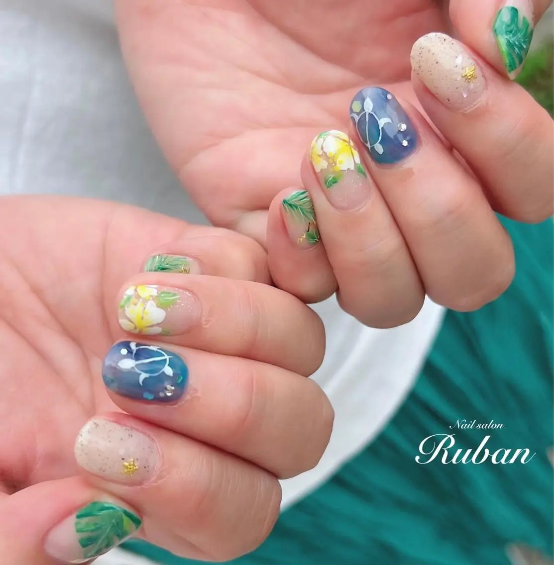 ネイル 夏ネイル Nail salon Rubanのネイルデザイン