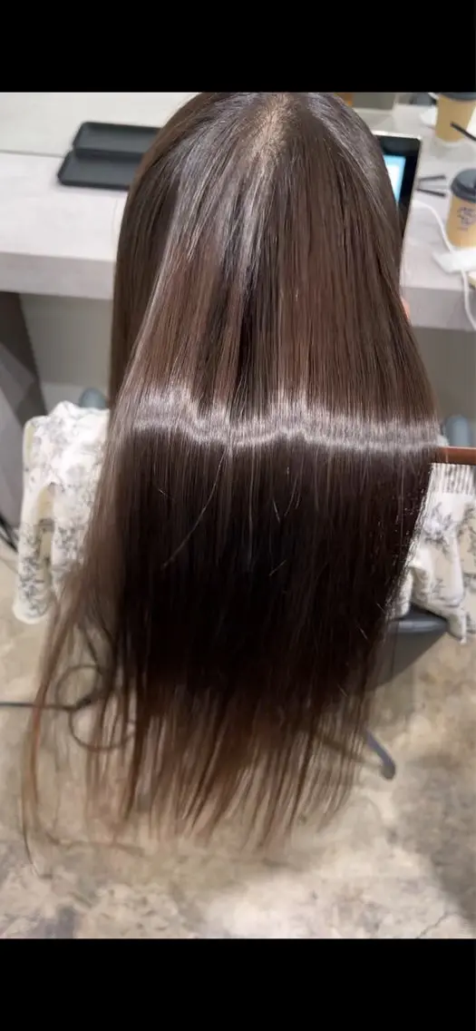 セミロング パーマ トリートメント 縮毛矯正 特化生田のヘアスタイル