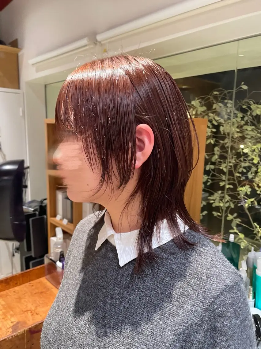 ミディアム 顔周りカット レイヤーカット 田口 純怜のヘアスタイル