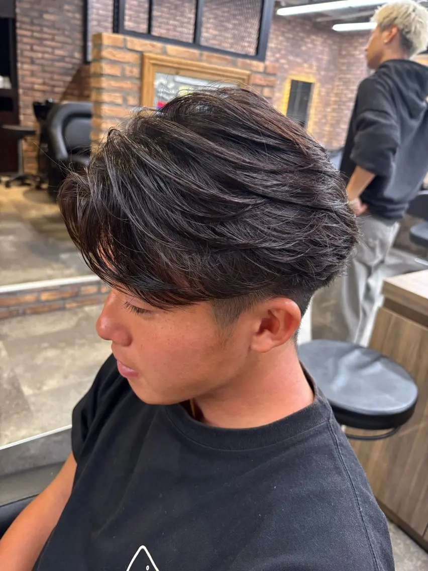 メンズ カット パーマ 🪽直毛男子の救世主 🪽フェザーパーマのヘアスタイル