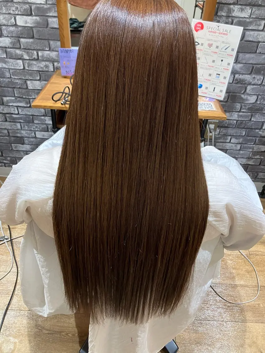 ナノスチーム縮毛矯正🌟枝毛カット付きの写真