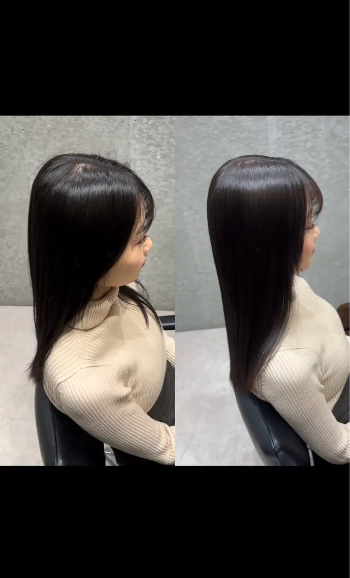 ミディアム 髪質改善 トリートメント トリートメント ヘッドスパ 髪質改善ヘアケア 艶髪特化/上田のヘアスタイル