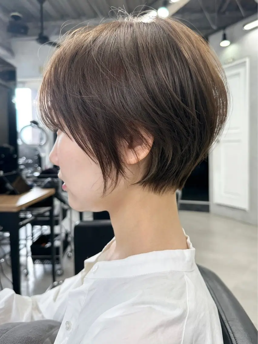 ショート カラー ヘアアレンジ ショートヘア 🫧透明感カラー/ ナルハ🫧のヘアスタイル