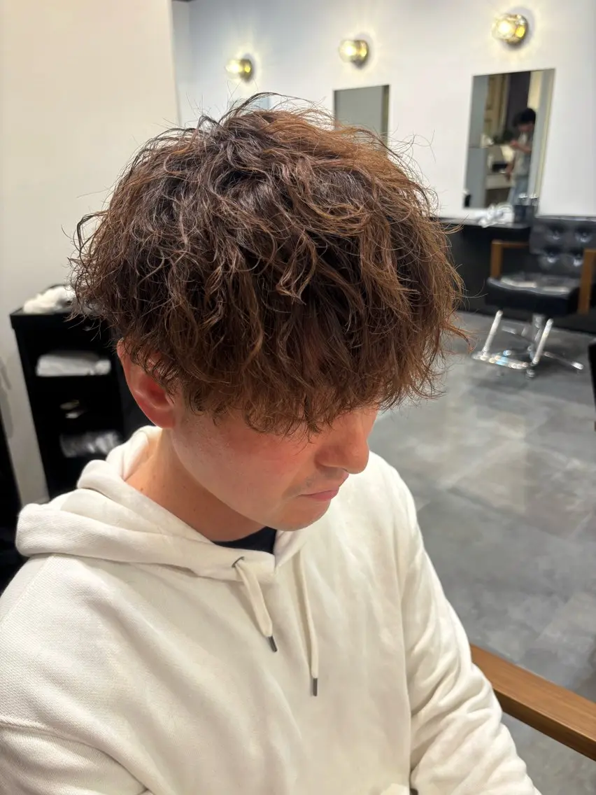 パーマ メンズ パーマ 河合 澪のヘアスタイル