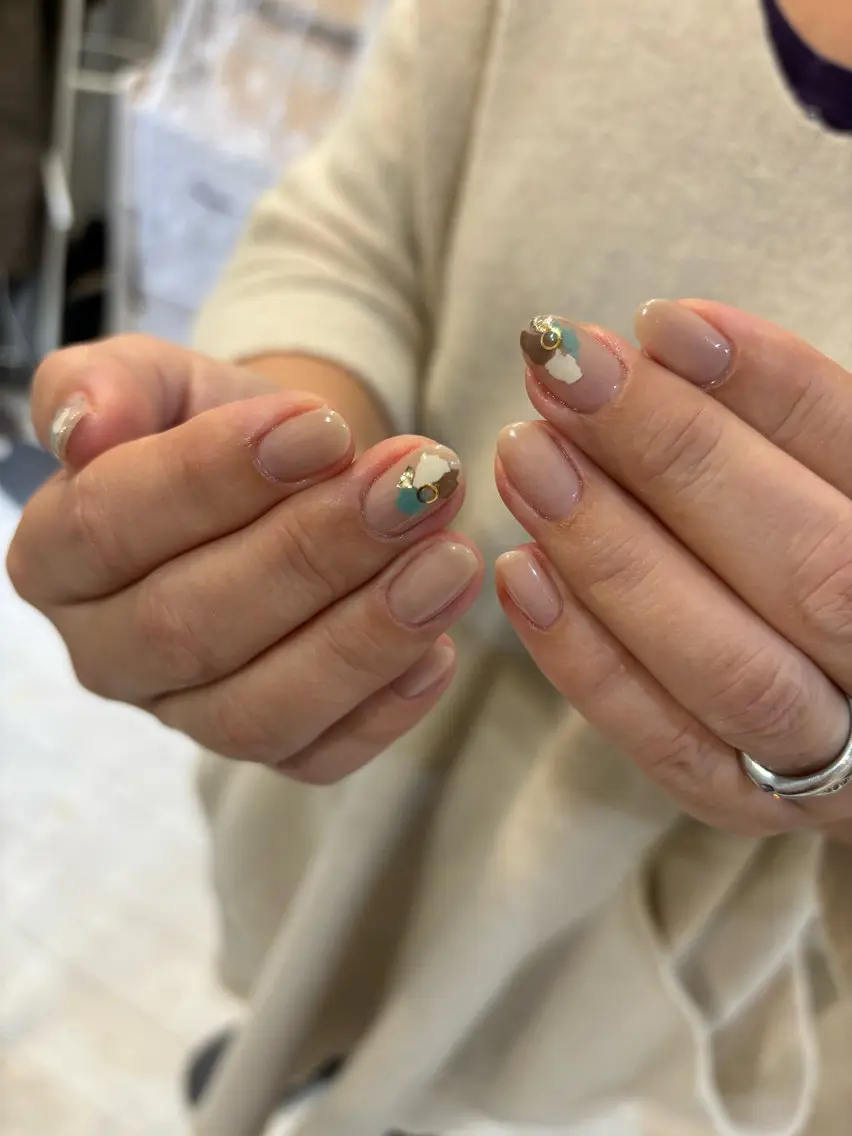 ネイル アートネイル ジェルネイル キラキラネイル マグネットネイル 大理石ネイル(マーブル) 🌸ロコラッシュ 恵比寿🌸のネイルデザイン