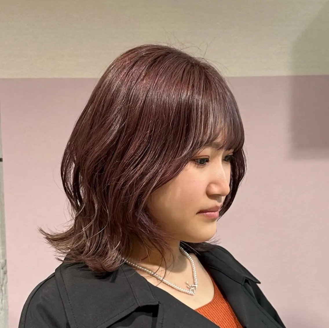 ミディアム カラー 柔らかいbeige ¦韓国¦🩰マユ🩰のヘアスタイル