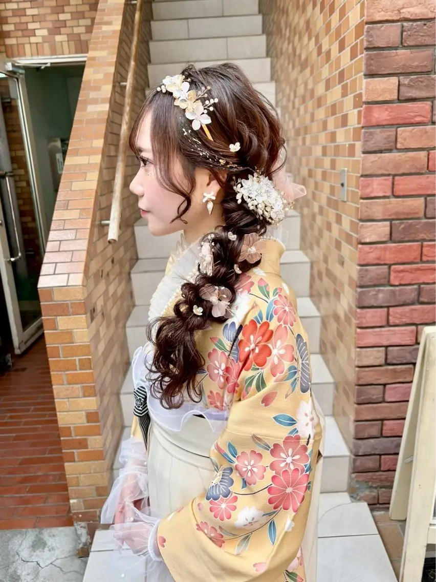 ロング ヘアアレンジ 卒業式のヘアスタイル ヘアセット 💎wakaba💎 モデル募集中のヘアスタイル