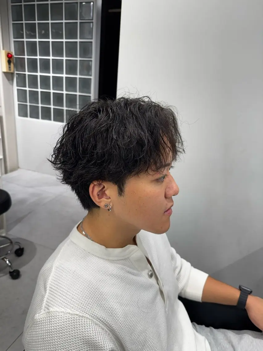 パーマ メンズ メンズパーマ パーマ 流河 カラー/パーマ 浜松1メンズサロンのヘアスタイル