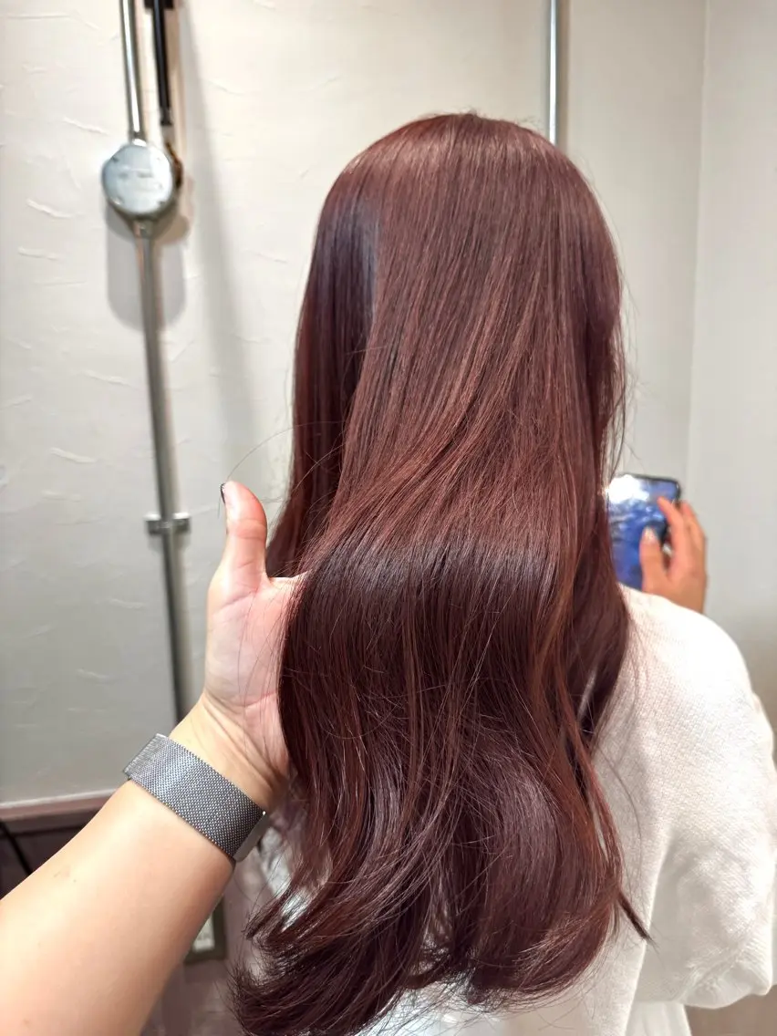 ロング カラー カット ヘアカラー トリートメント ダブルカラー /レイヤー/アリサのヘアスタイル