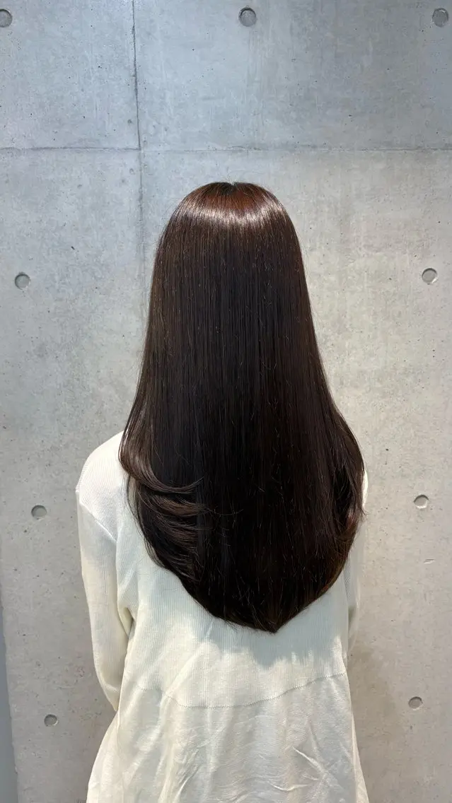ロング カラー パーマ ヘアアレンジ メンズ 赤み消し艶カラー/美 髪☘️Reika☘️のヘアスタイル
