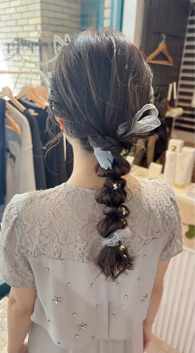ヘアアレンジ 結婚式・ブライダル 卒業式のヘアスタイル ヘアセット Noe' Akariのヘアスタイル