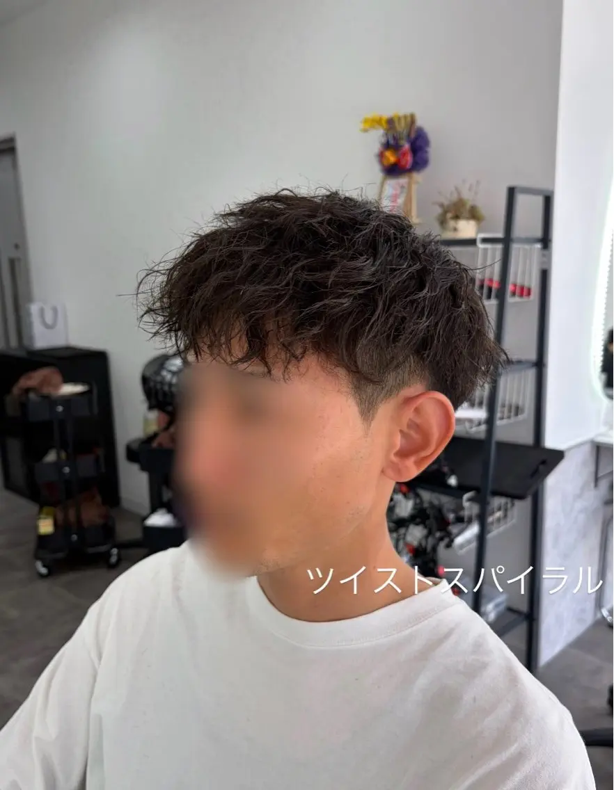 パーマ メンズ カット パーマ limitみづき🌙 レイヤーカットのヘアスタイル