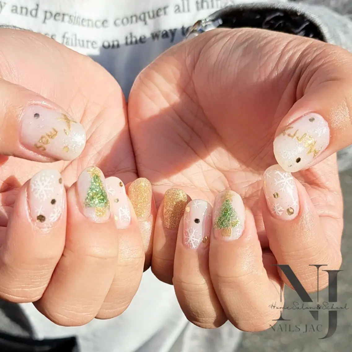 ネイル 冬ネイル クリスマス ハンドネイル NAILS JACのネイルデザイン