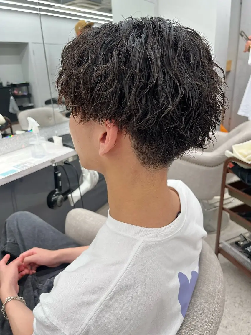 パーマ メンズ 🍐シャドウパーマ メンズ特化/守岡🍐のヘアスタイル