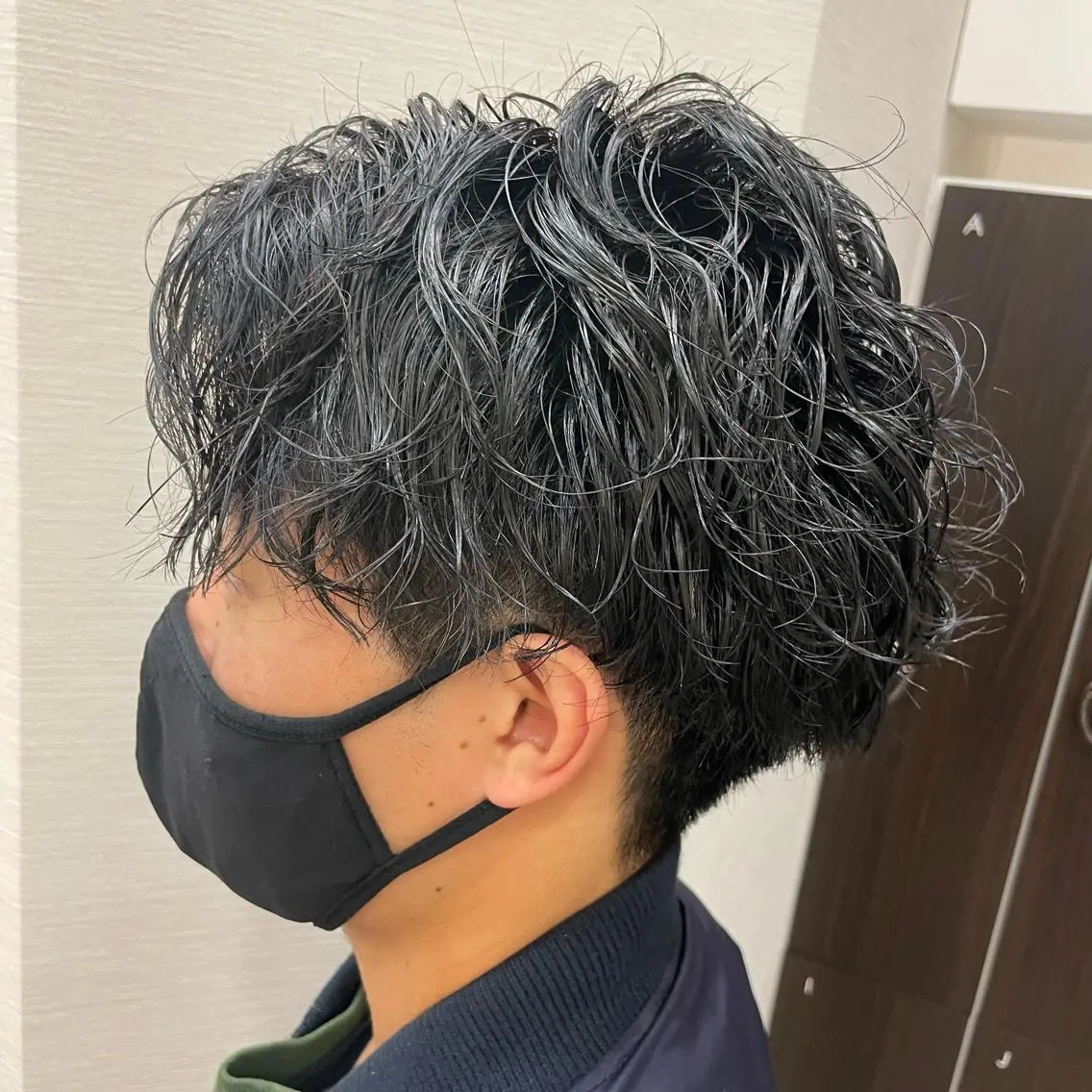 ショート パーマ メンズ カット パーマ 🦋髪質改善 今宮梨沙🦋のヘアスタイル