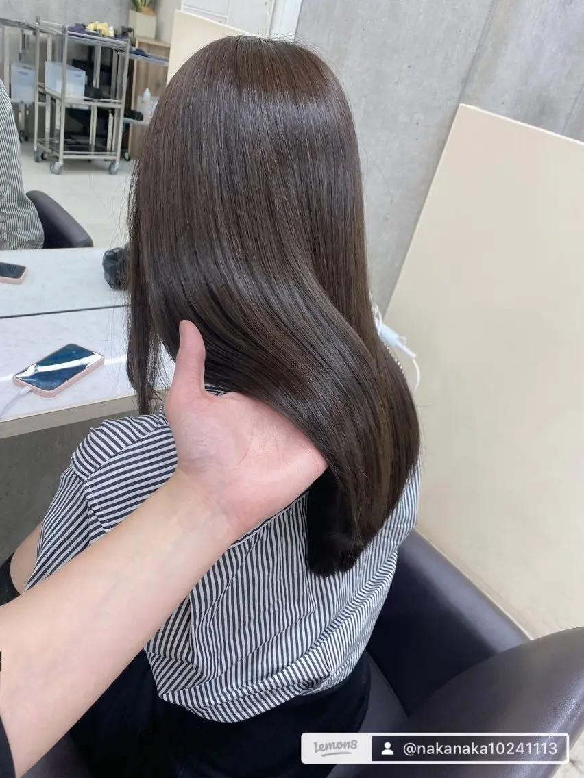セミロング うる艶ヘア♡韓国好き 透明感　shotaのヘアスタイル