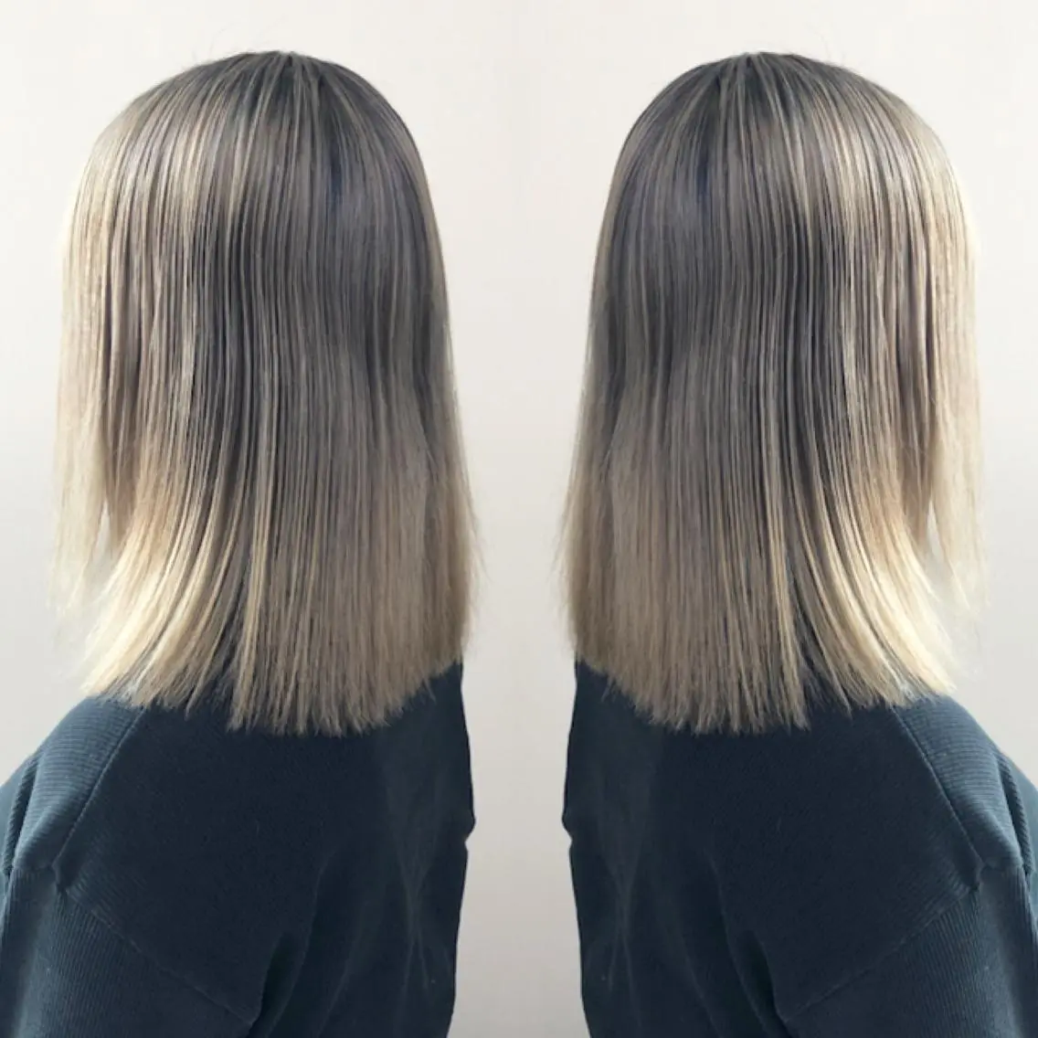 セミロング カラー ブリーチ ブロンド ハイトーンカラー ヘアカラー 🤍2nd🤍田所 美希のヘアスタイル