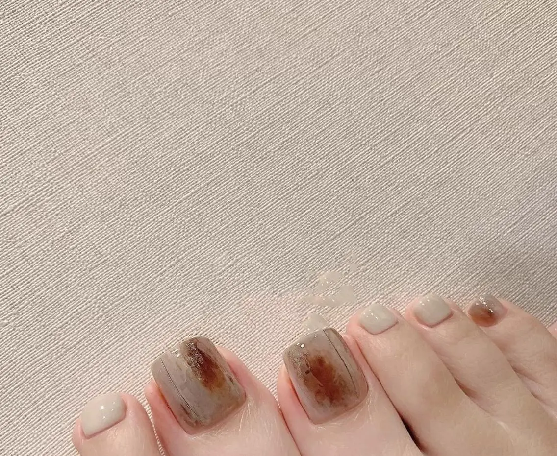 フットバス付き♪フット親指ワンポイントアートの写真