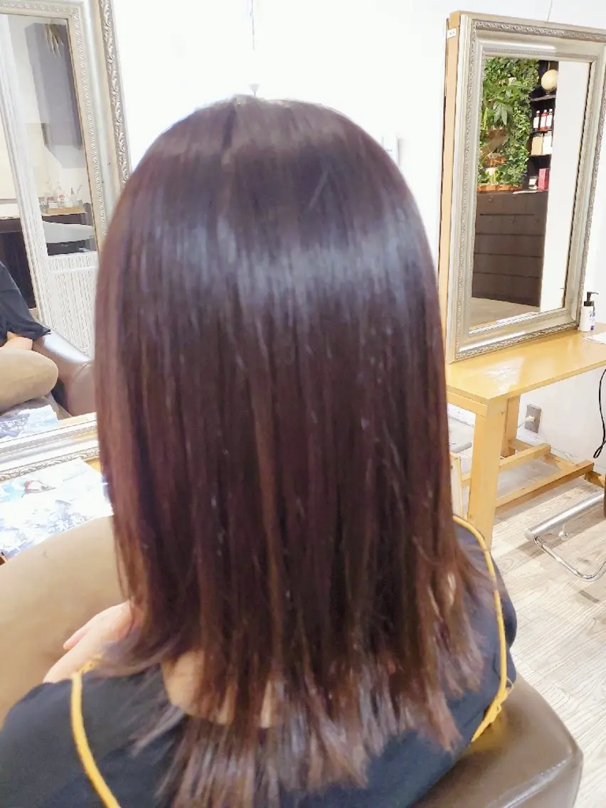 髪質改善🍑酸熱トリートメント+カット+カラー15980→12980の写真