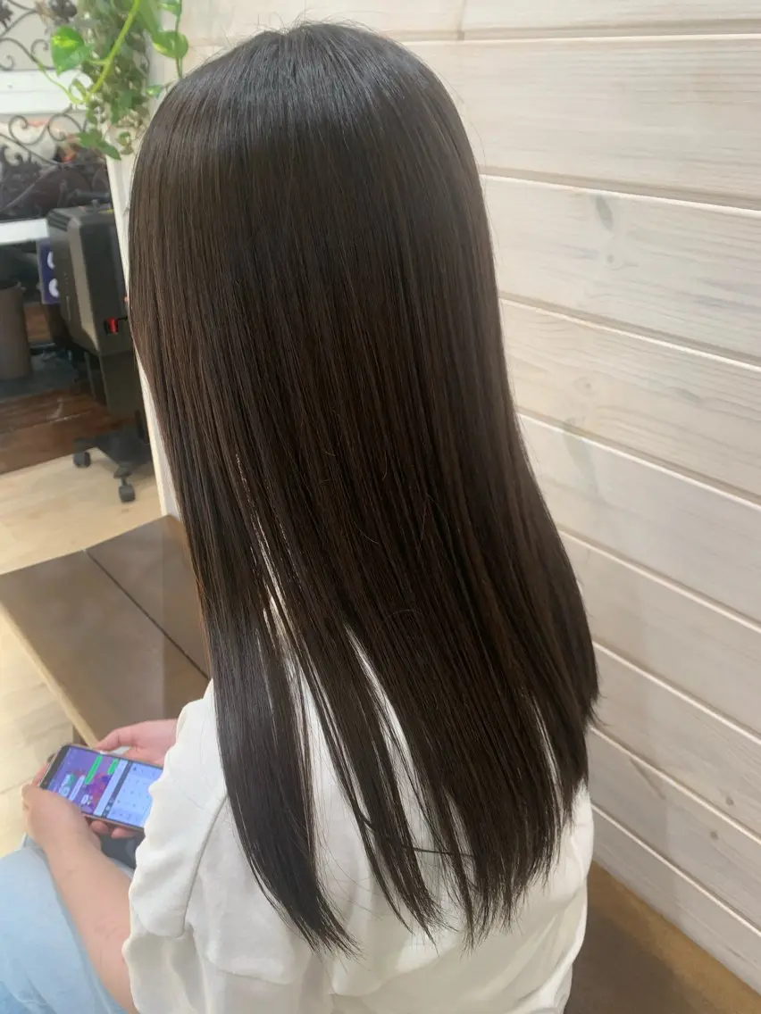 ロング 縮毛矯正 髪質改善𖧷美髪𖧷 ayakaのヘアスタイル