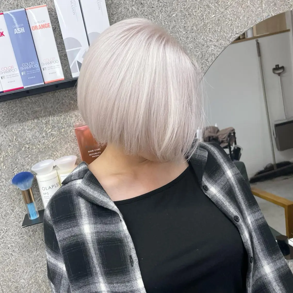 ショート カラー Lull1人美容室 バレイヤージュのヘアスタイル