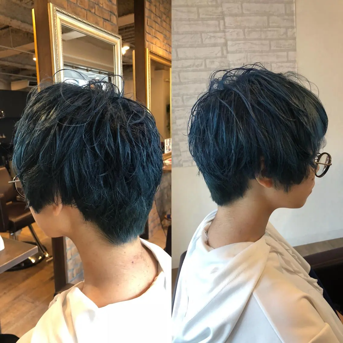 ショート カラー ブルーカラー 美髪・艶髪特化美容師 RYOJIのヘアスタイル