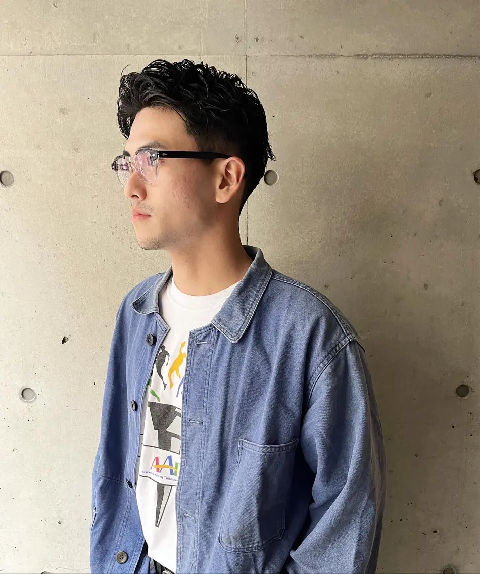 ショート パーマ メンズ メンズパーマ スパイキーショート ショートヘア カット パーマ SCENEbyRAD helmのヘアスタイル