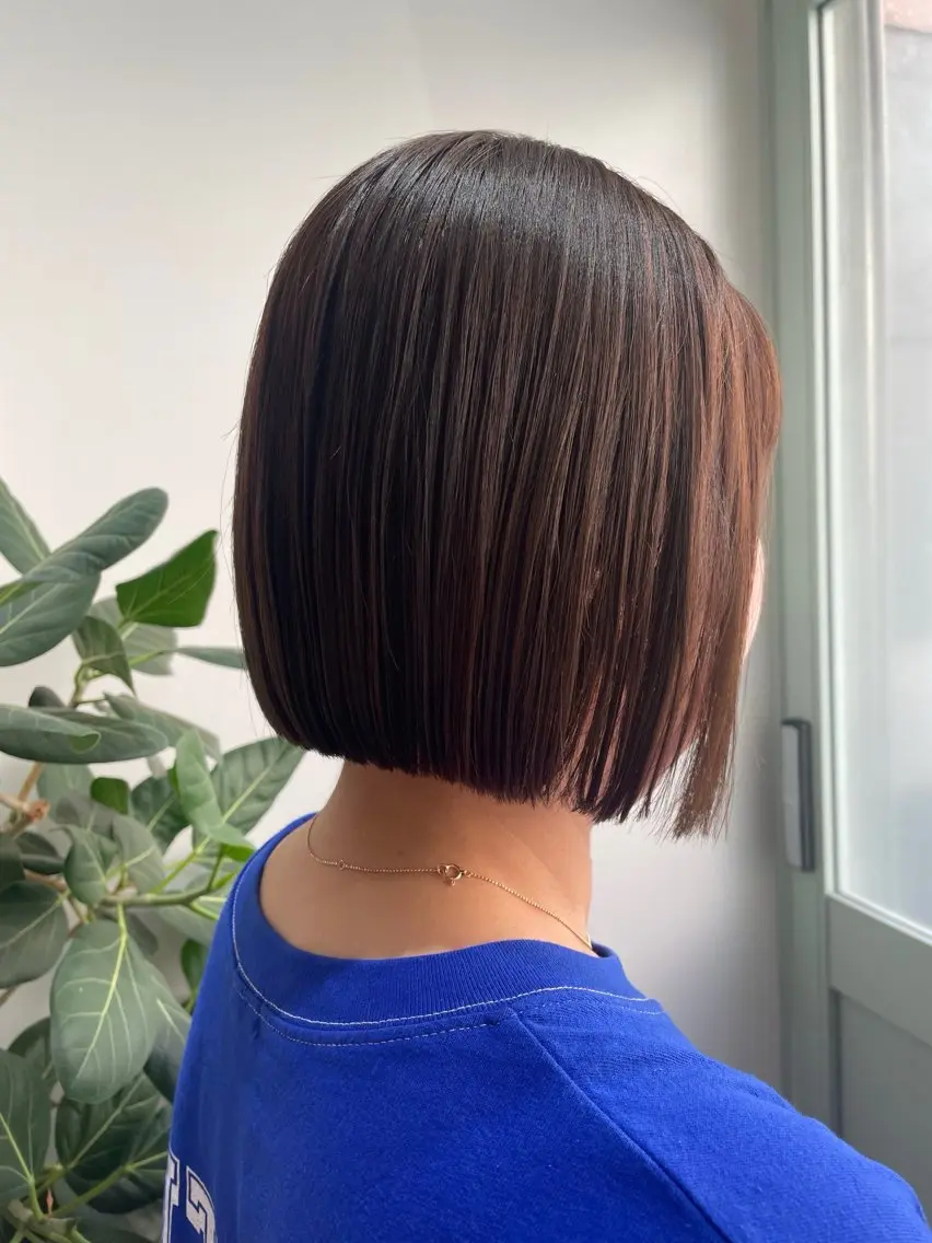 ショート カラー ブラウンカラー ナチュラルブラウン ボブ カット ヘアカラー トリートメント サワタ ミサのヘアスタイル