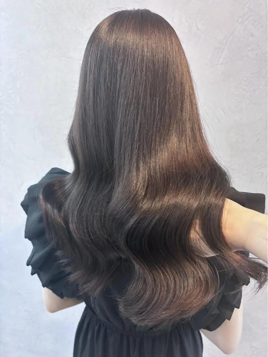 ロング カラー ブラウンカラー 🍒さき🍒大宮/ 透明感カラーのヘアスタイル