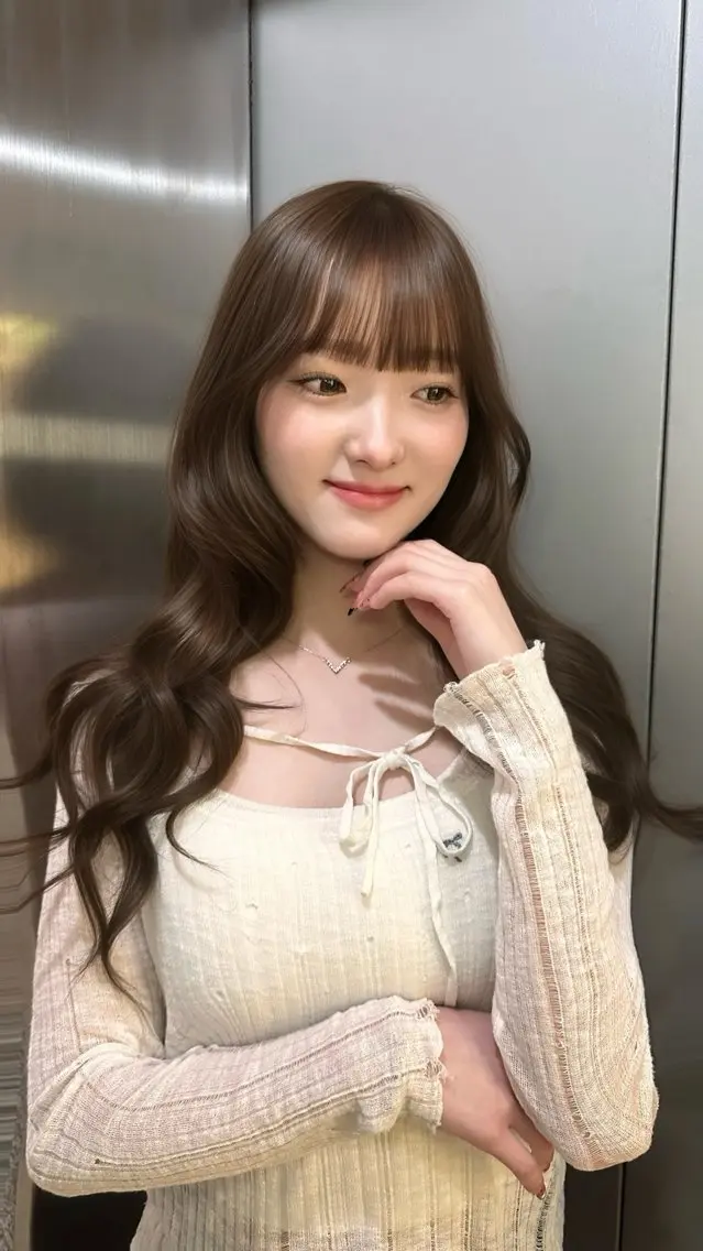 ロング カラー ヘアカラー ヘアセット 上品モテヘア🩶 karen🩶のヘアスタイル