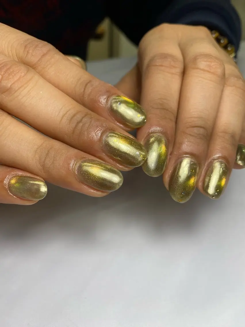 ネイル マグネットネイル ハンドネイル 草加ニュアンスネイル 🌚hersのネイルデザイン