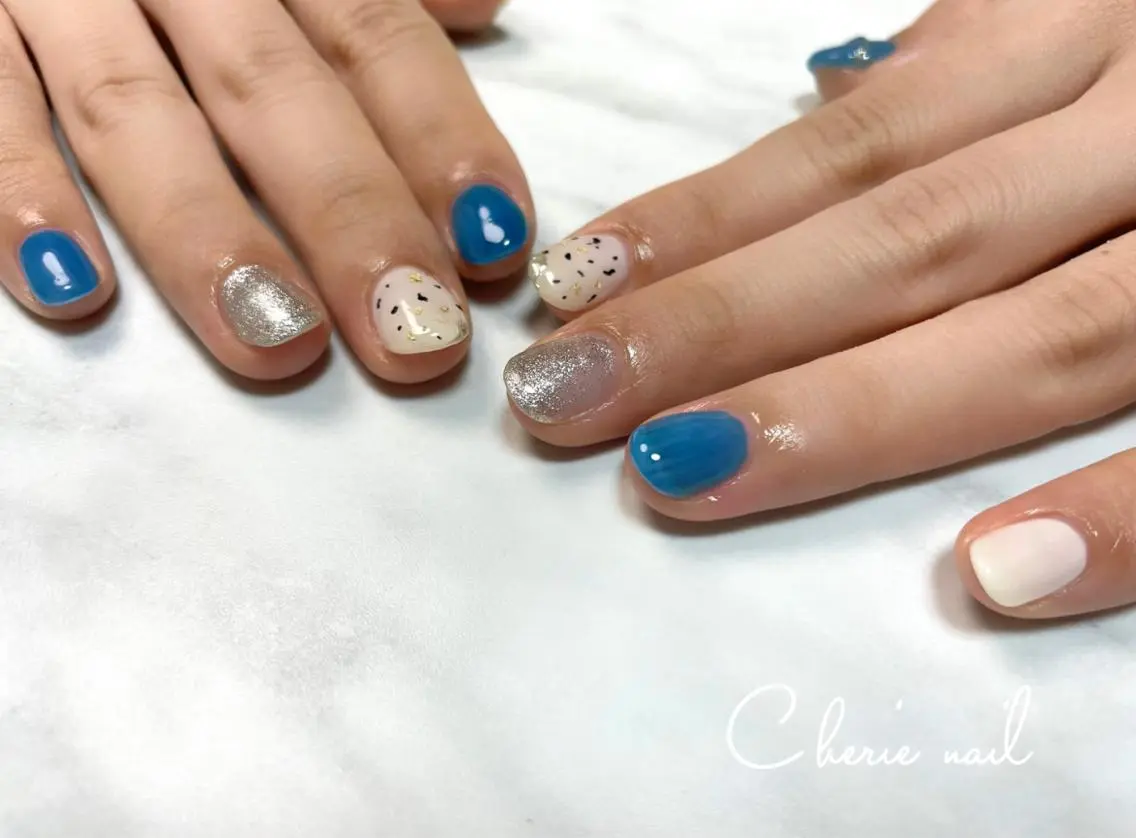 ネイル ニュアンスネイル ハンドネイル Cherienail yunaのネイルデザイン