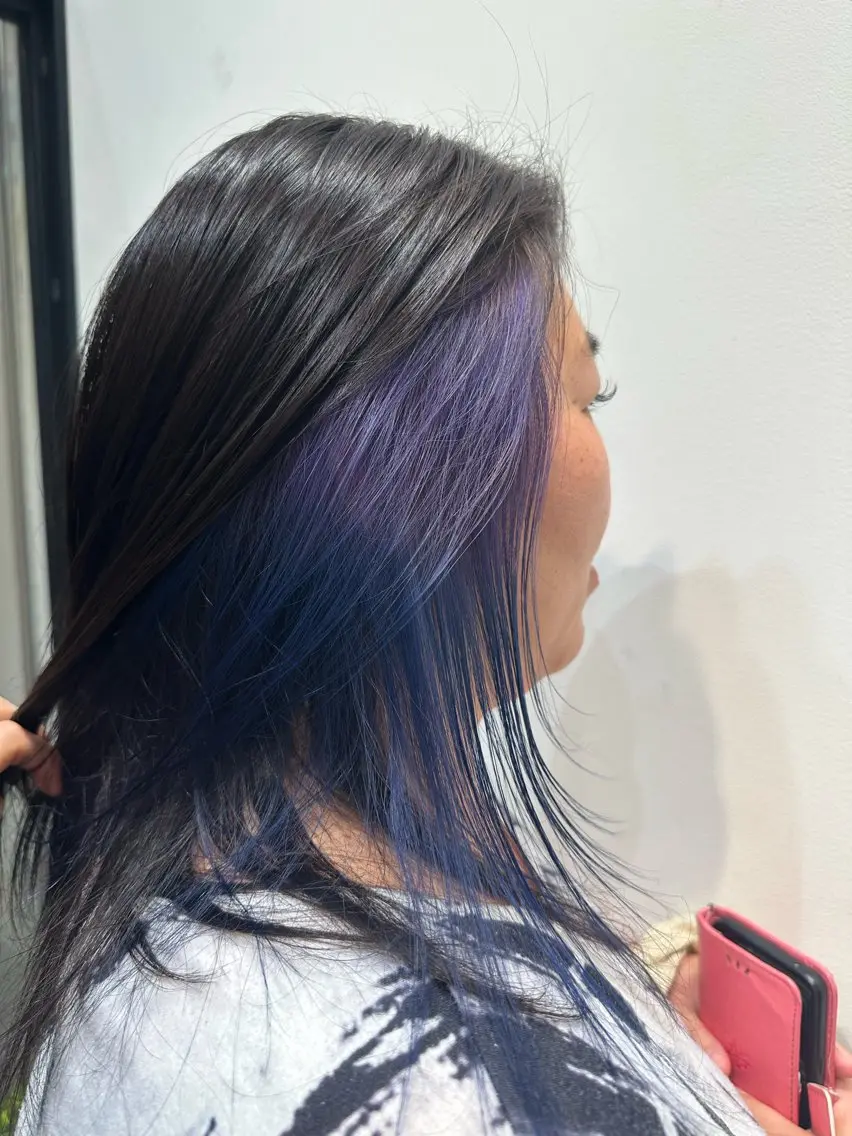 ミディアム カラー グラデーションカラー インナーカラー ヘアカラー トリートメント LOA uraraのヘアスタイル