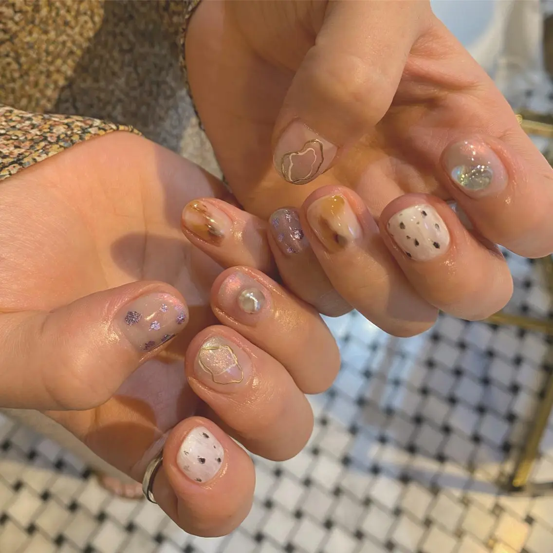 ネイル ニュアンスネイル 🌼大西洋子 laughl🌼のネイルデザイン
