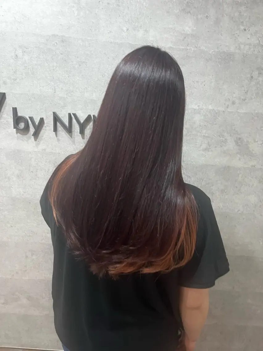 ロング カット ヘアカラー Grow by NYNY 田代 紀恵のヘアスタイル