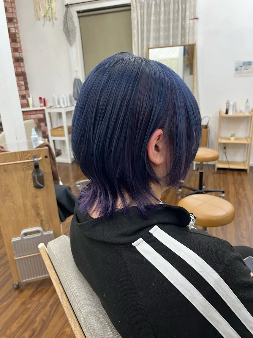 ミディアム カラー ウルフカット カット ヘアカラー YUIMARL 倉敷店🌸SAEのヘアスタイル