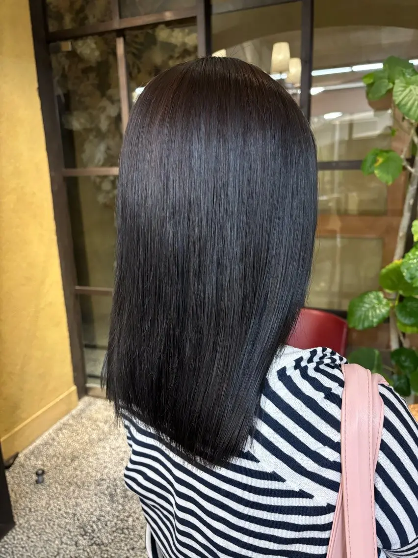 ミディアム トリートメント zerohair むらなかあやね🐰ᩚのヘアスタイル